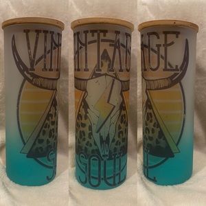 Glass 20oz frosted tumbler